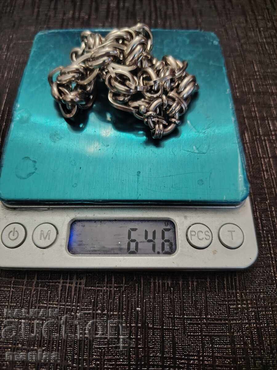 Solid silver hallmarked chain - 5