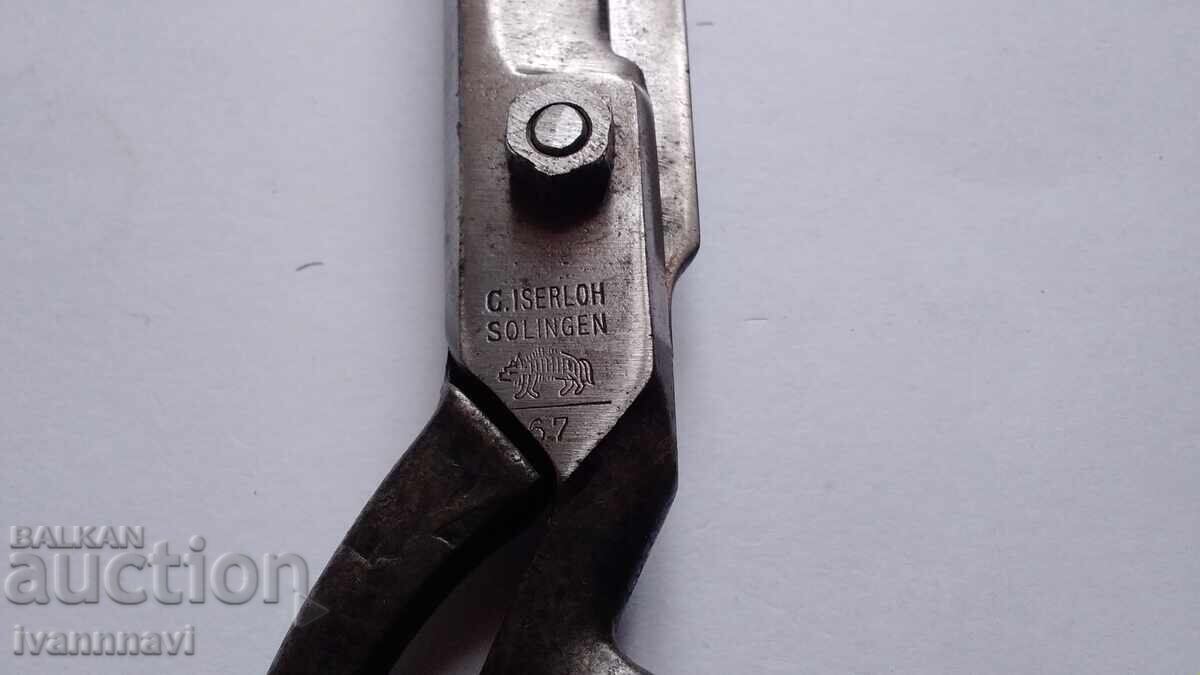 SOLINGEN - SINGER advertising sewing scissors large rare - 5