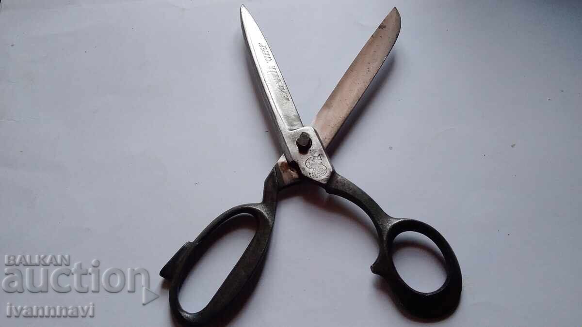 SOLINGEN - SINGER advertising sewing scissors large rare