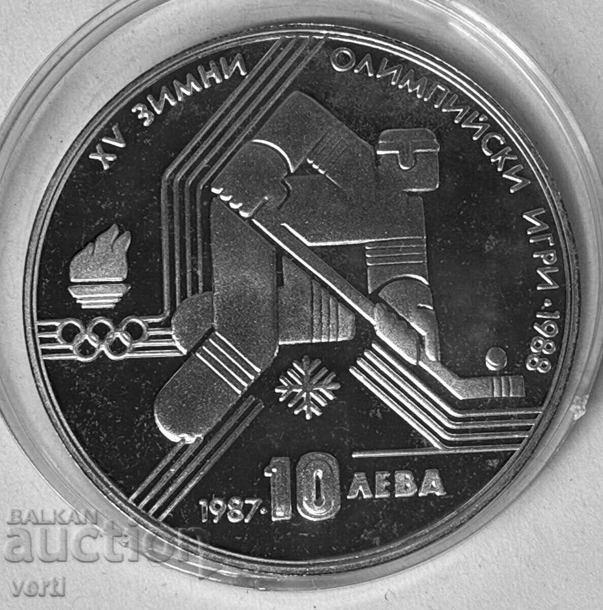 10 Leva 1987 - XV Olympic Winter Games, Calgary 1988