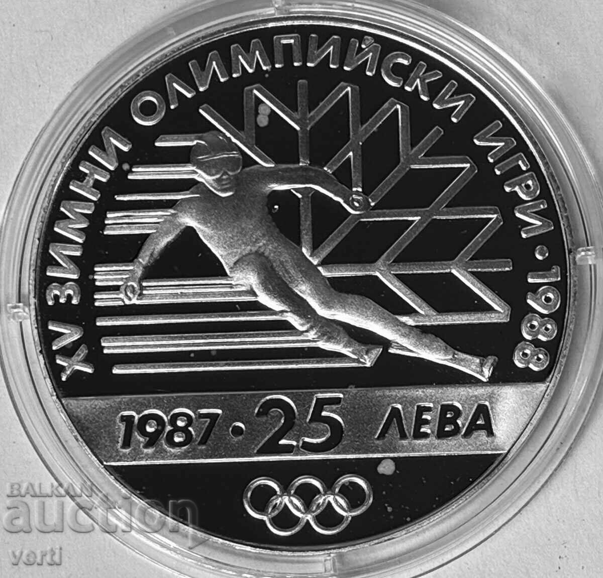 25 Leva 1987 - XV Olympic Winter Games, Calgary 1988