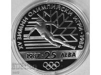 25 лева 1987 - XV зимни олимпийски игри, Калгари 1988