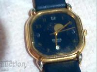 Gold-plated Swiss 4-hour watch, working, no battery