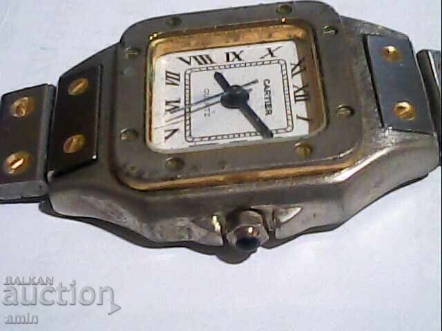 4-watch Cartier works, no battery, relic with price 7.00 €