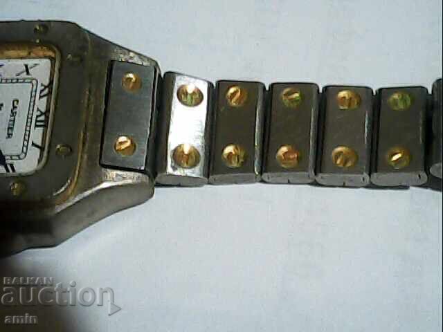 Auction  4-watch Cartier works, no battery, relic