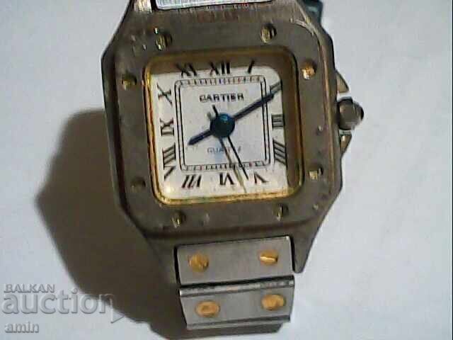 4-watch Cartier works, no battery, relic - 7