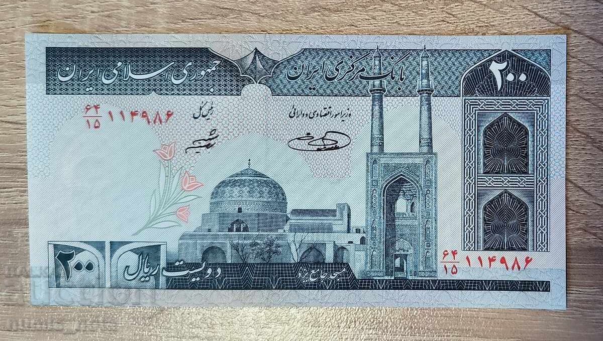 Иран 200 риала 2004 година  UNC