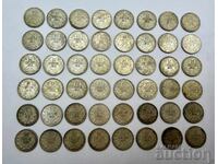 48 сребърни монети 50 стотинки 1913 г. Ag 835 Фердинанд I