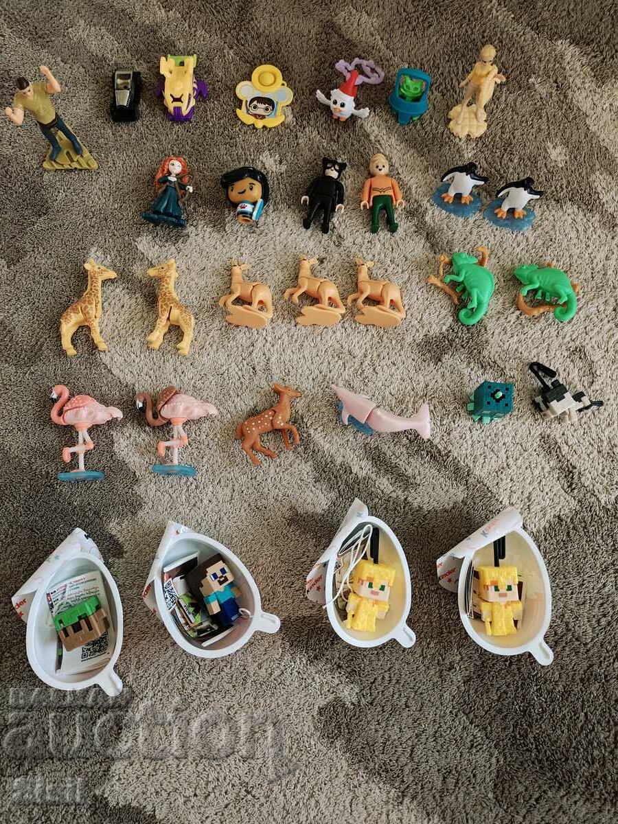 Лот детски фигурки Kinder Joy / Surprise (Minecraft, Disney, с цена 10.00 €