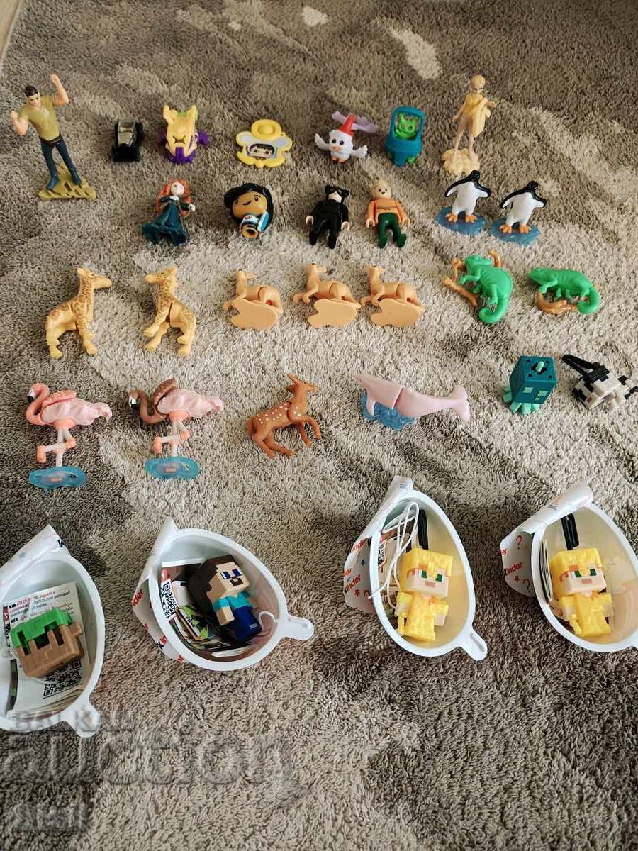Лот детски фигурки Kinder Joy / Surprise (Minecraft, Disney,