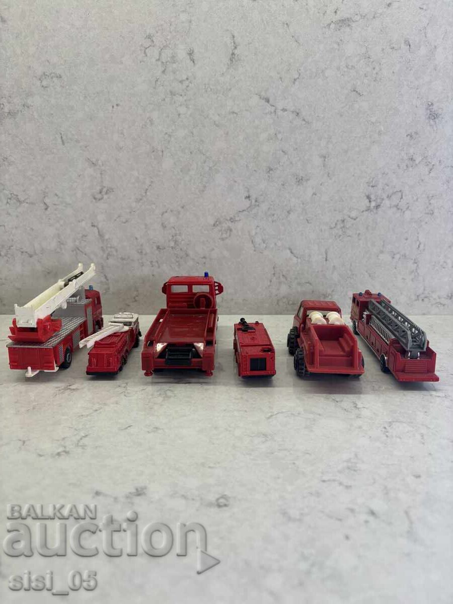 Лот метални пожарникарски камиони играчки - 6