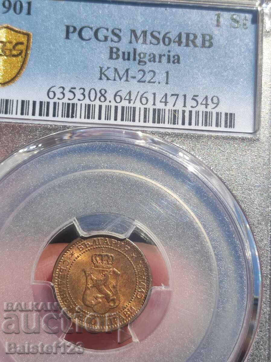 1 σεντ 1901 MS64RB