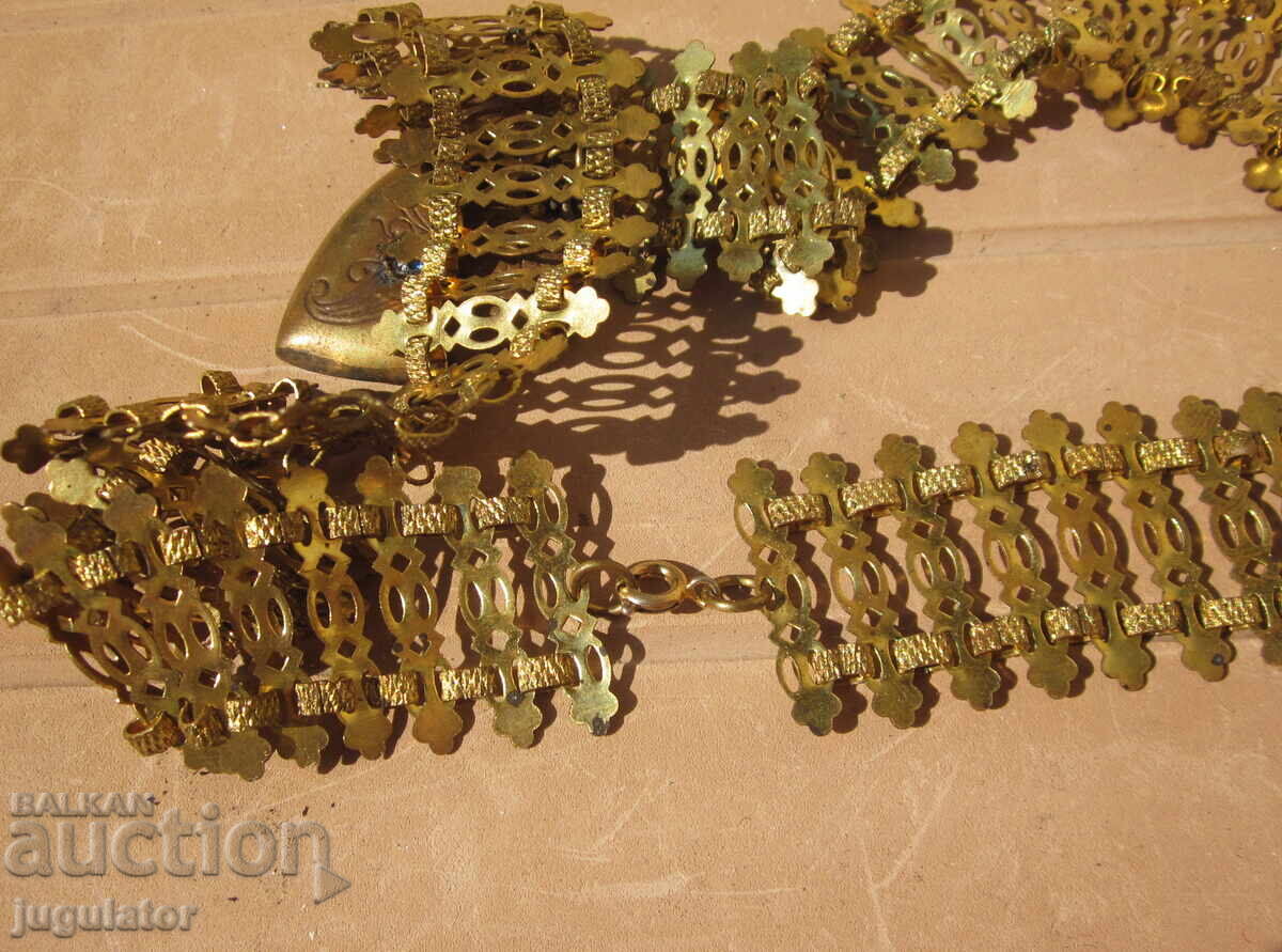 Bulgarian National Revival folk jewelry cordon chain heart - 6