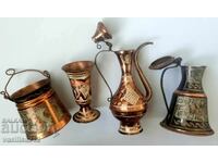 Lot of copper vessels, beauty