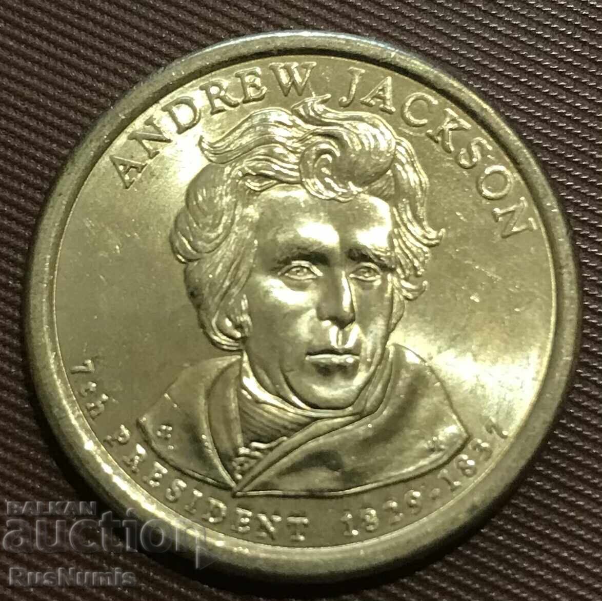 САЩ. 1 долар 2008 г.(D).Andrew Jackson.