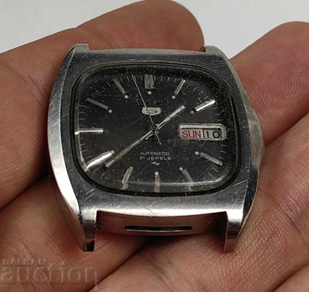 SEIKO 5 AUTOMATIC СЕЙКО РАБОТЕЩ РЯДЪК МЪЖКИ РЪЧЕН ЧАСОВНИК - 5