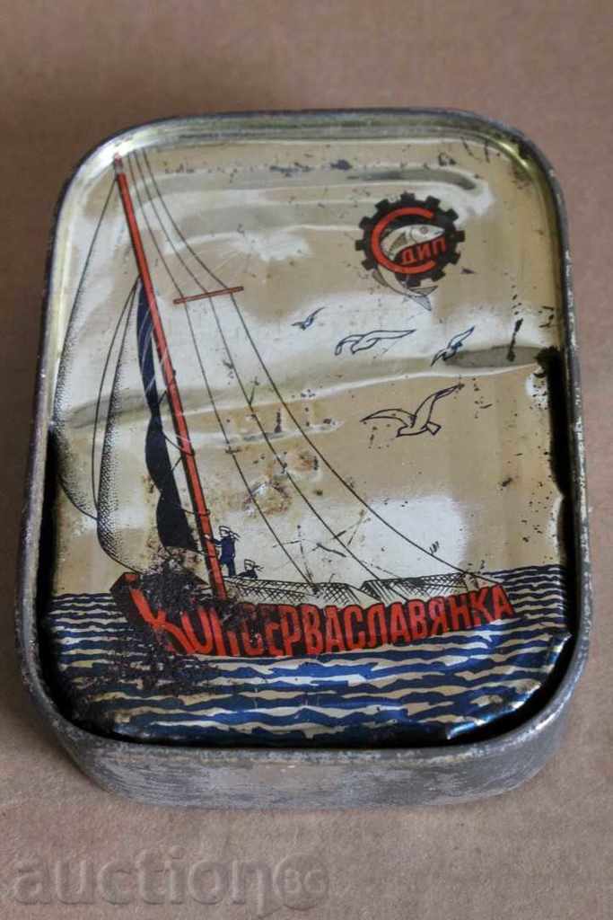 SOCIALIST TIN BOX FISH CANNED FISH CANNED FISH CANNING with price 15.00 €