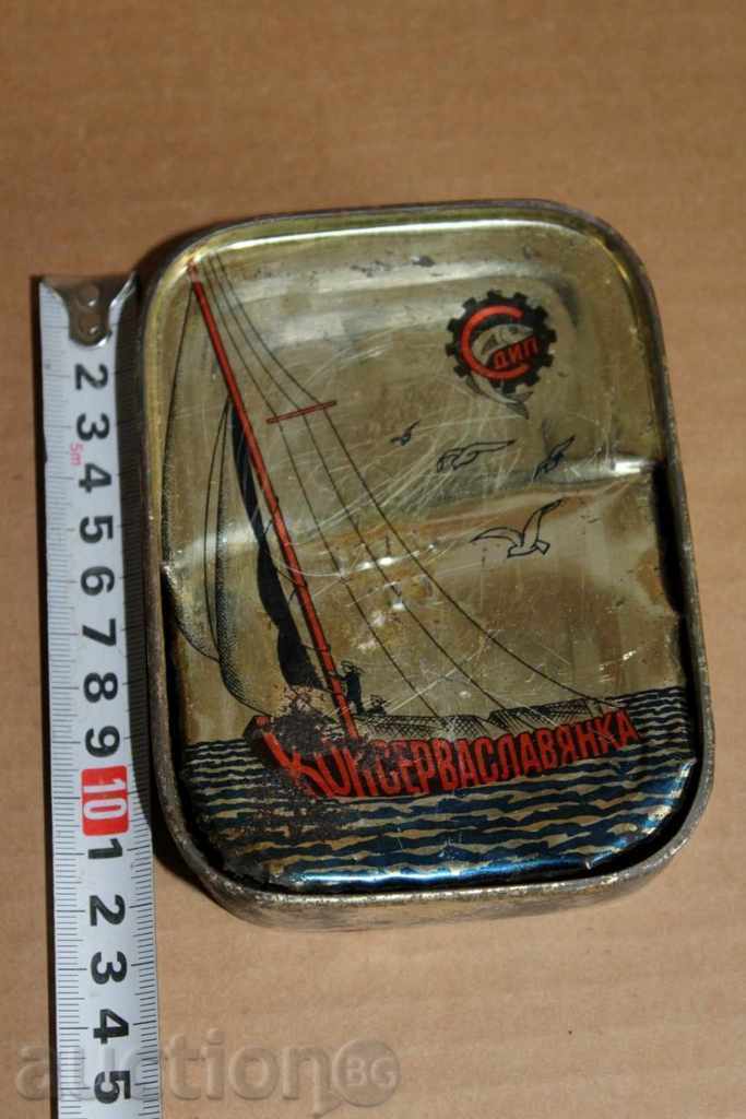 SOCIALIST TIN BOX FISH CANNED FISH CANNED FISH CANNING - 5