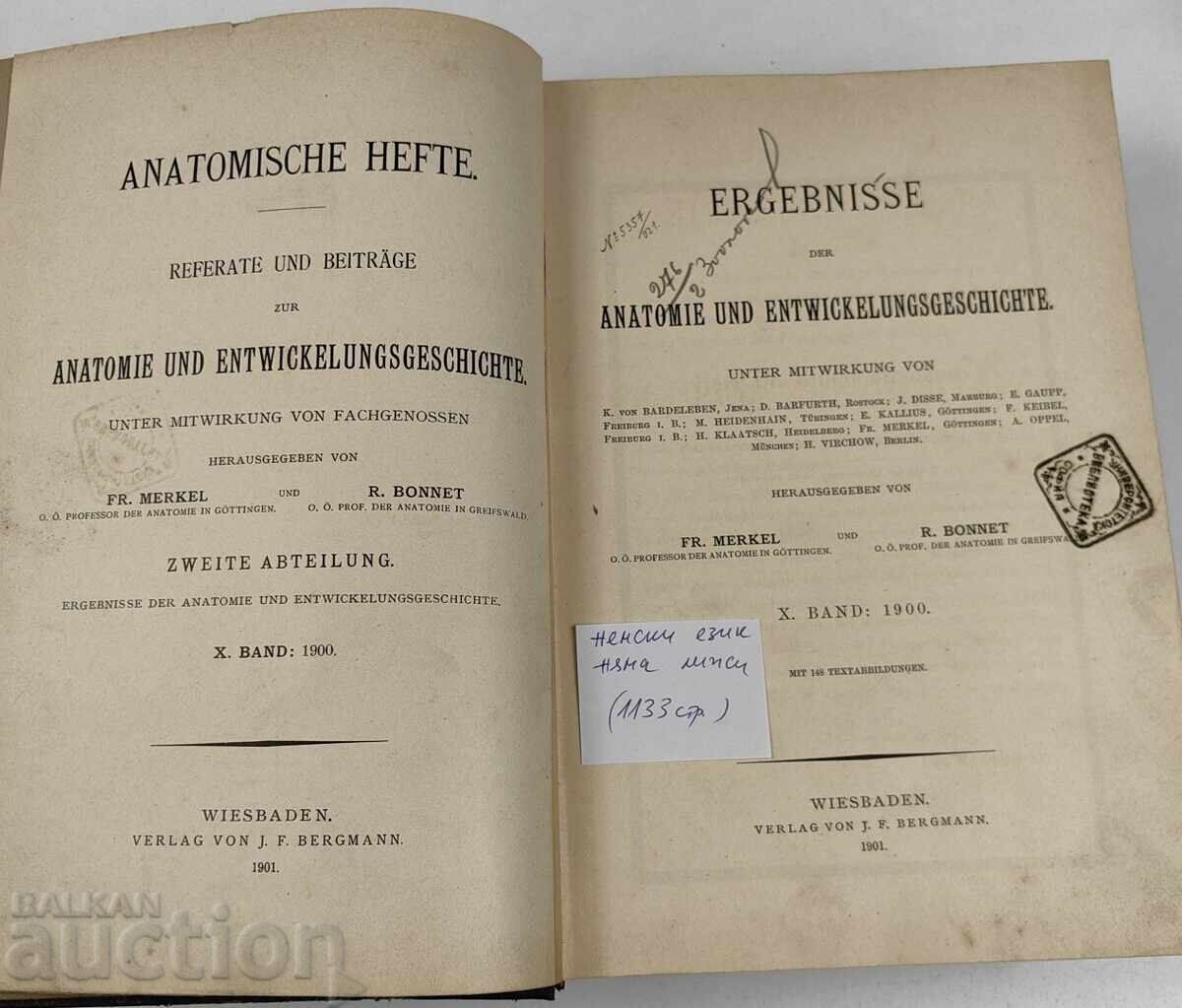 Auction  1900 ANATOMY NOTEBOOKS ANATOMY MEDICINE GERMAN LANGUAGE