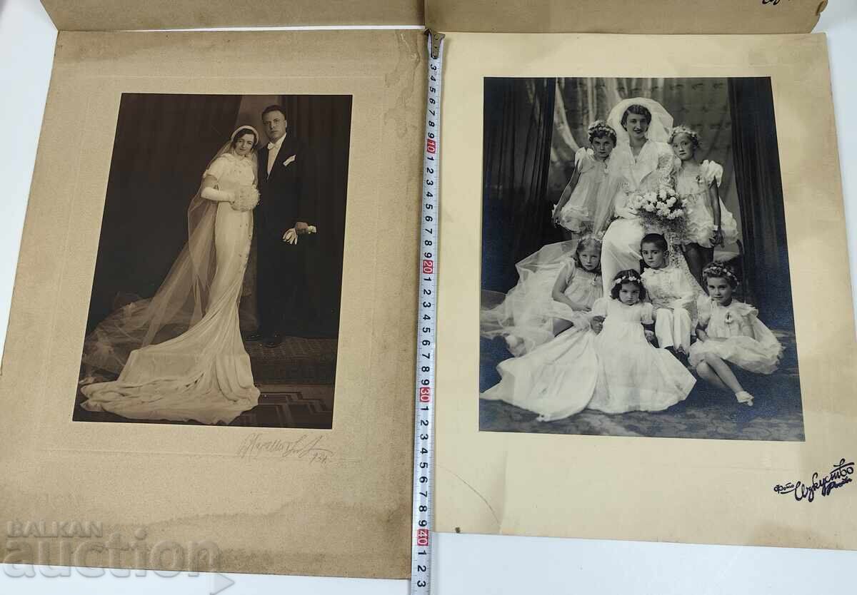 WEDDING VERY LARGE WEDDING PHOTOS PHOTO THIN CARDBOARD - 6