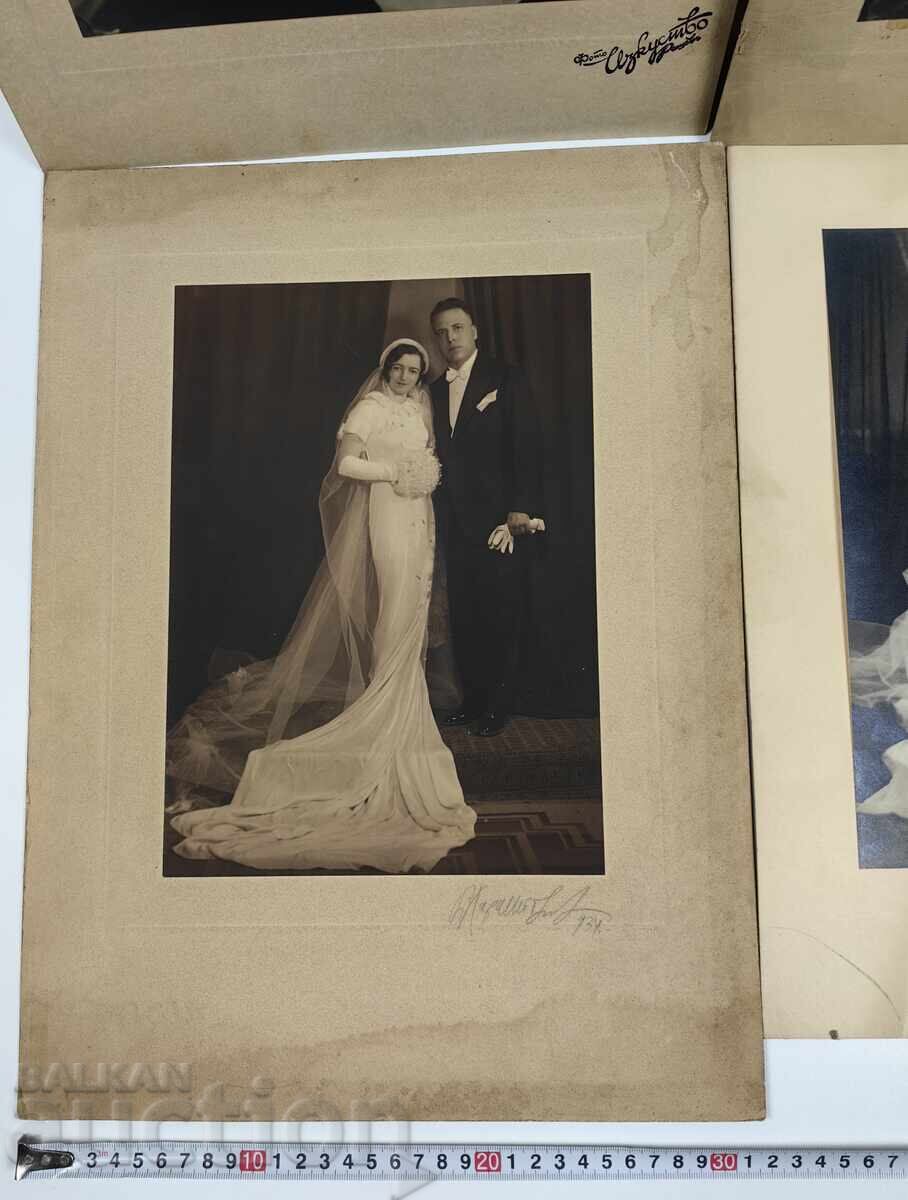 WEDDING VERY LARGE WEDDING PHOTOS PHOTO THIN CARDBOARD - 7