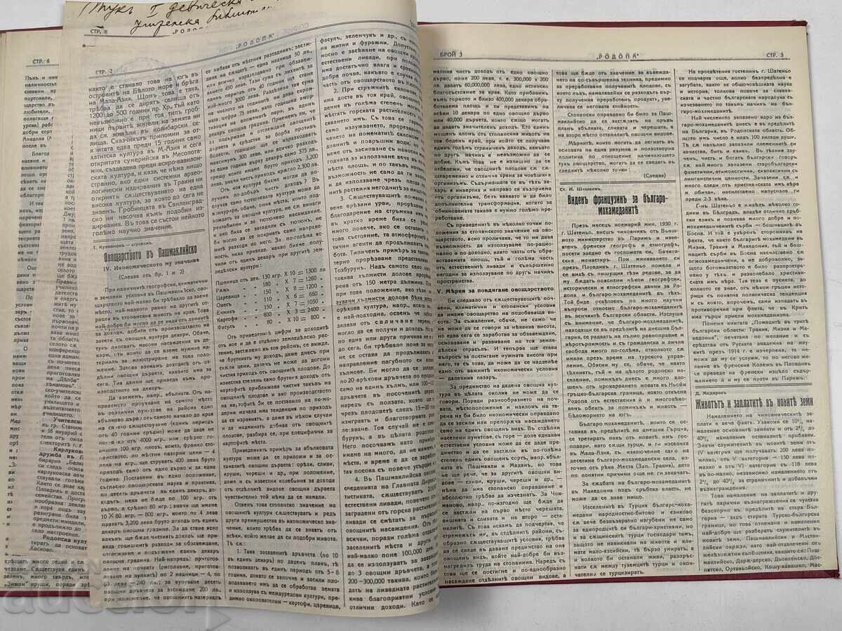 10 броя вестник Родопа, 1931 година. Практически нови Родопи - 6