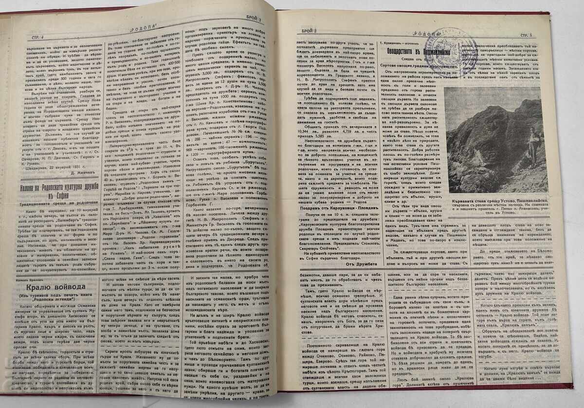 10 броя вестник Родопа, 1931 година. Практически нови Родопи - 7