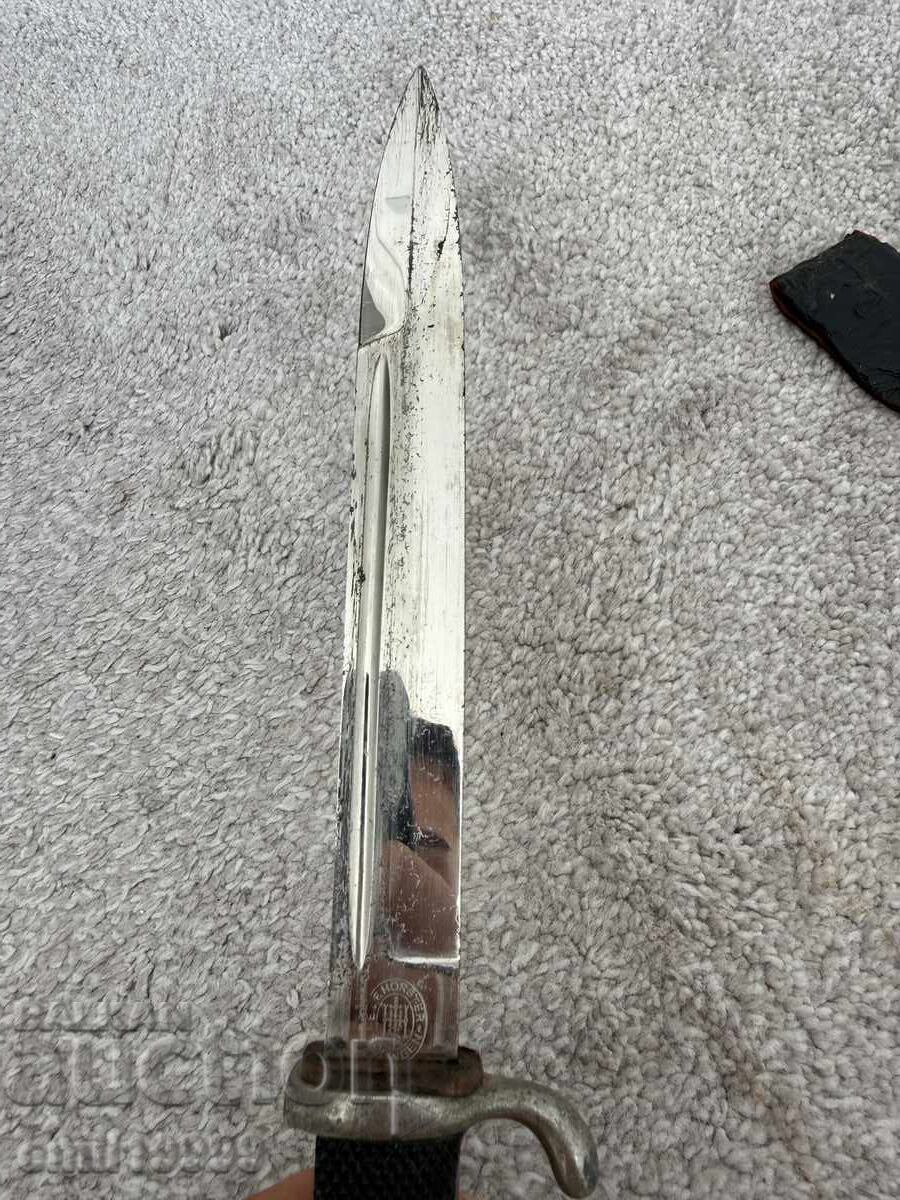 Delivery of Mauser KS98 parade bayonet with scabbard and frog