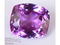 Pornire de la 1! 5.90 ct kunzit natural, tăietură cushion, certificat AGSL, de la 1!