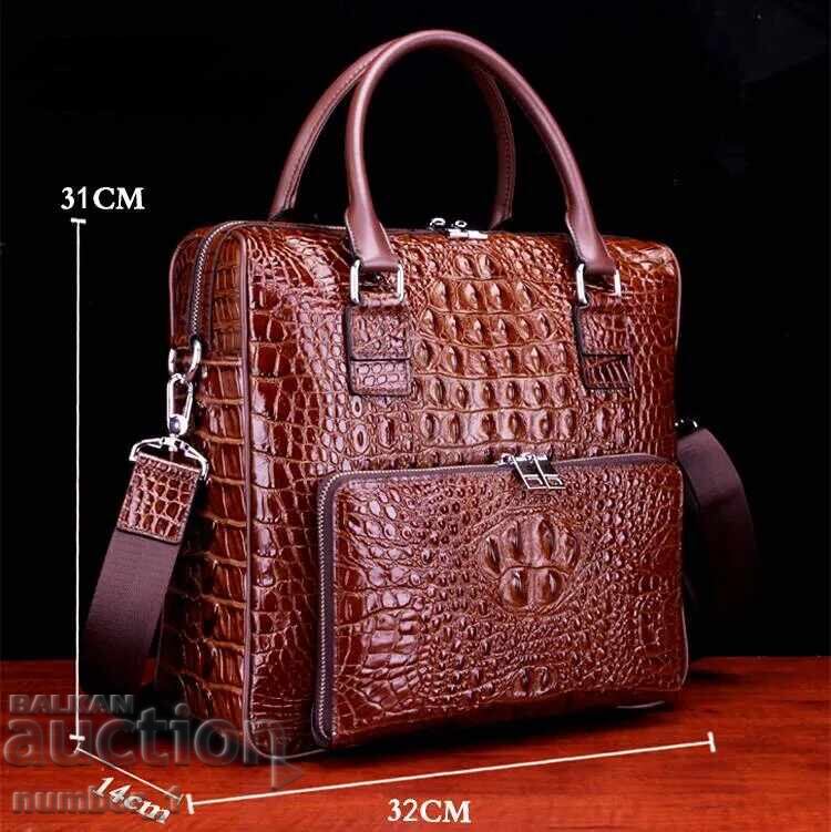 Geantă de afaceri de designer din piele naturală cu preț 150.00 € Geantă de afaceri de designer din piele naturală cu preț 150.00 €