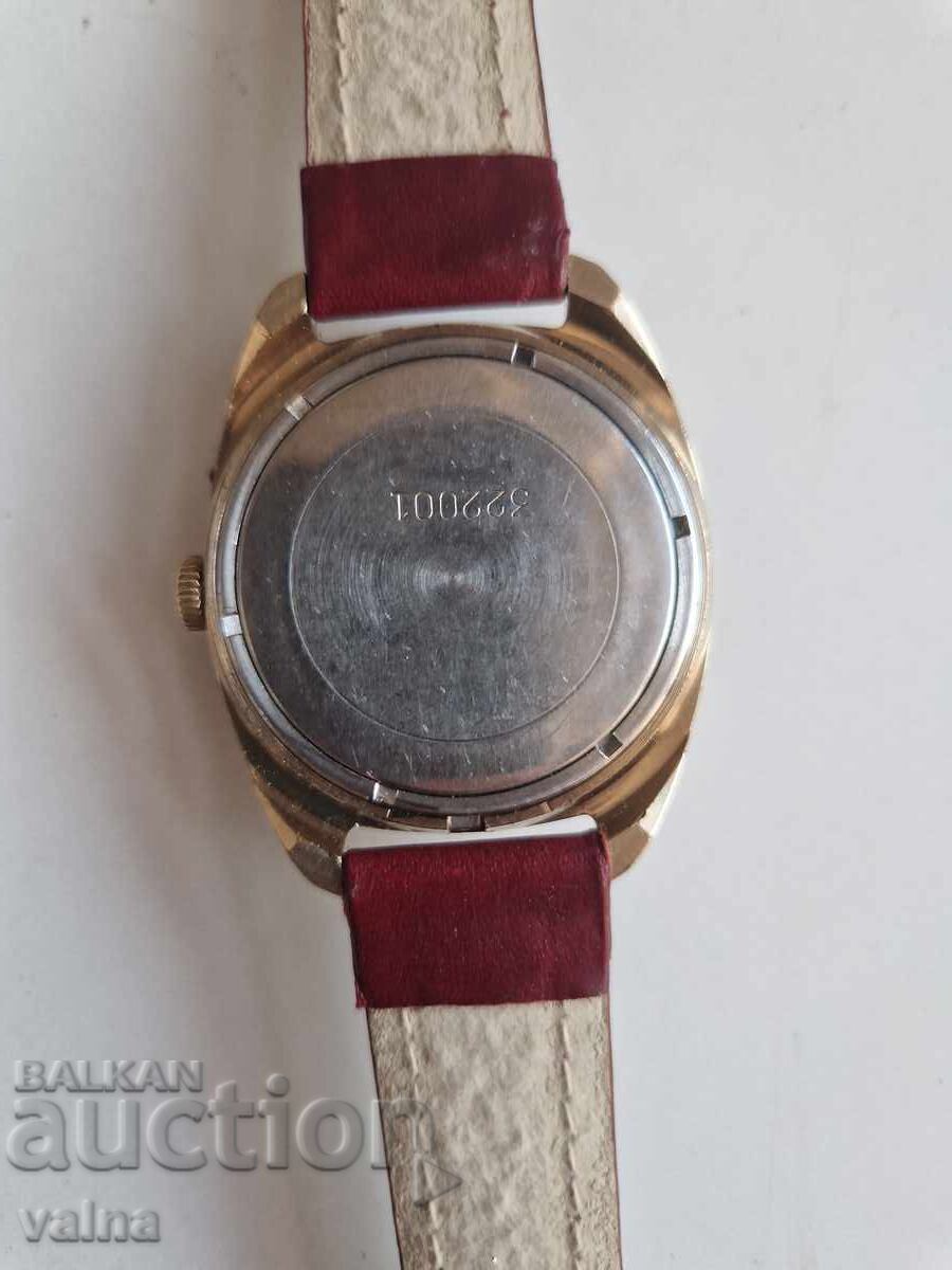 SLAVA cal. 2428, 26 rubine URSS, 2428, carcasă 37mm, Au 5, TOP! - 6