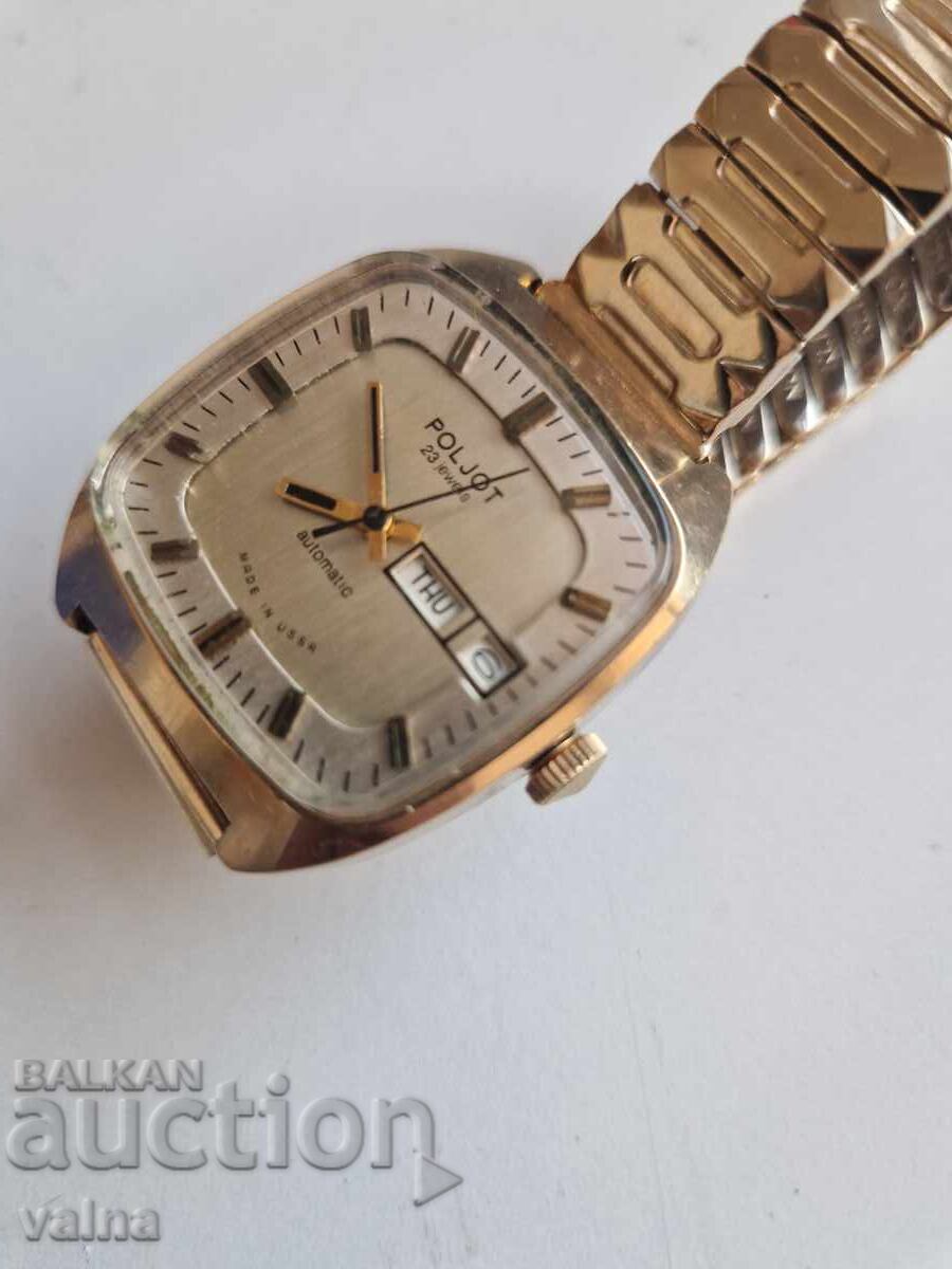 POLJOT, 23 jewels, automatic, cal 2627.2H, case 35x40mm! USSR with price 120.00 €