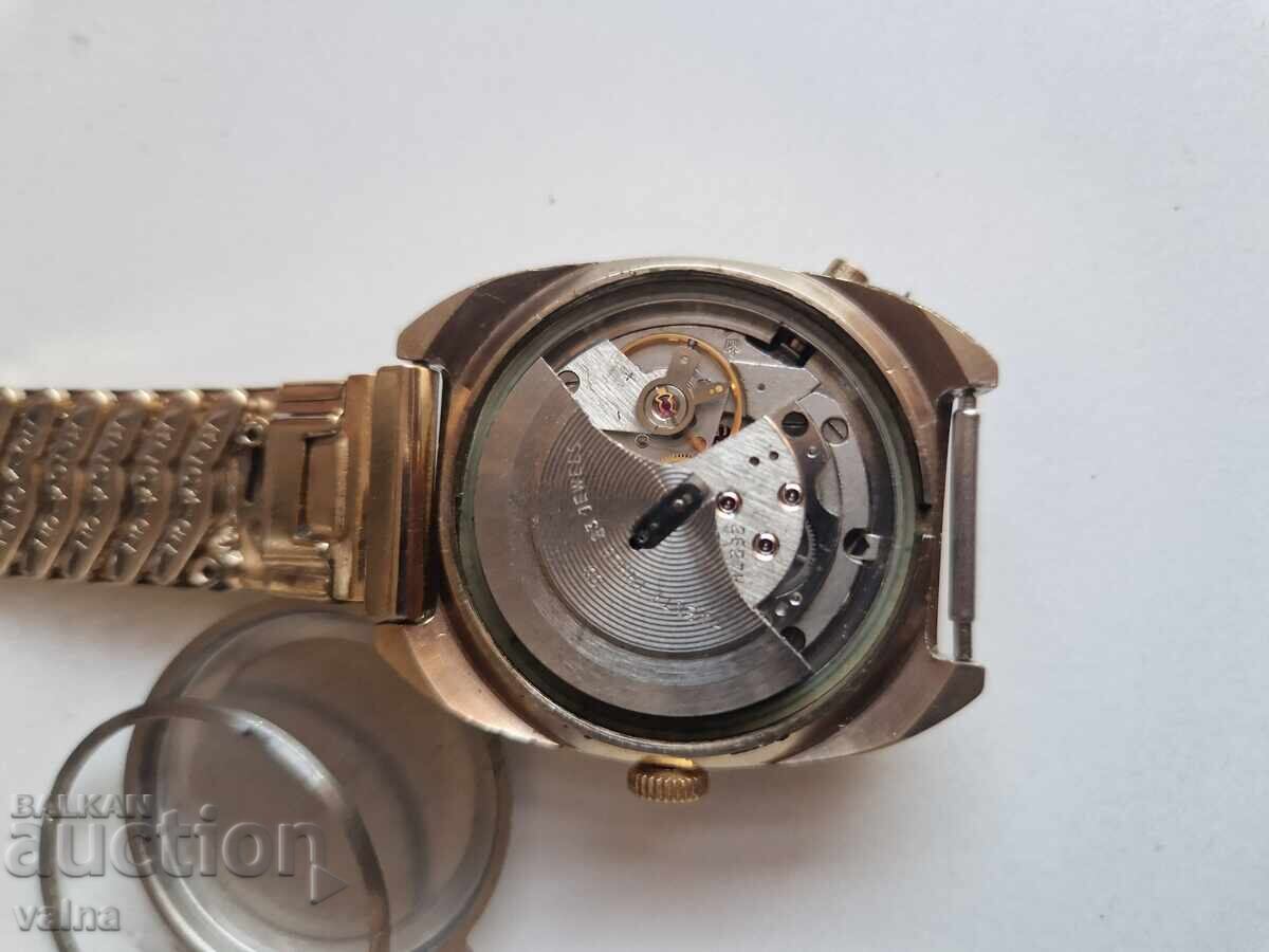 POLJOT, 23 jewels, automatic, cal 2627.2H, case 35x40mm! USSR - 6