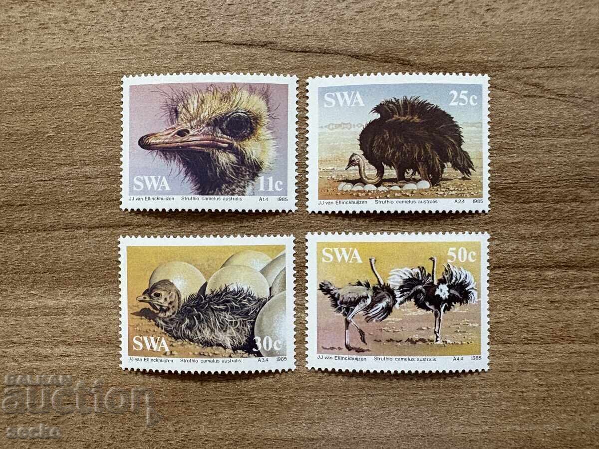 Югозападна Африка - Южноафрикански щраус (1985) MNH