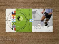 Аржентина - Световните шампиони по футбол на...(2002) MNH