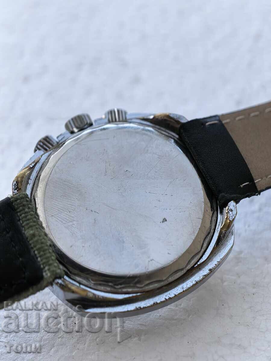 EDMA CHRONOGRAPH SWISS MADE РЯДЪК РАБОТИ БЕЗ ГАРАНЦИЯ БЗЦ !! - 6