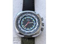 EDMA CHRONOGRAPH SWISS MADE РЯДЪК РАБОТИ БЕЗ ГАРАНЦИЯ БЗЦ !!