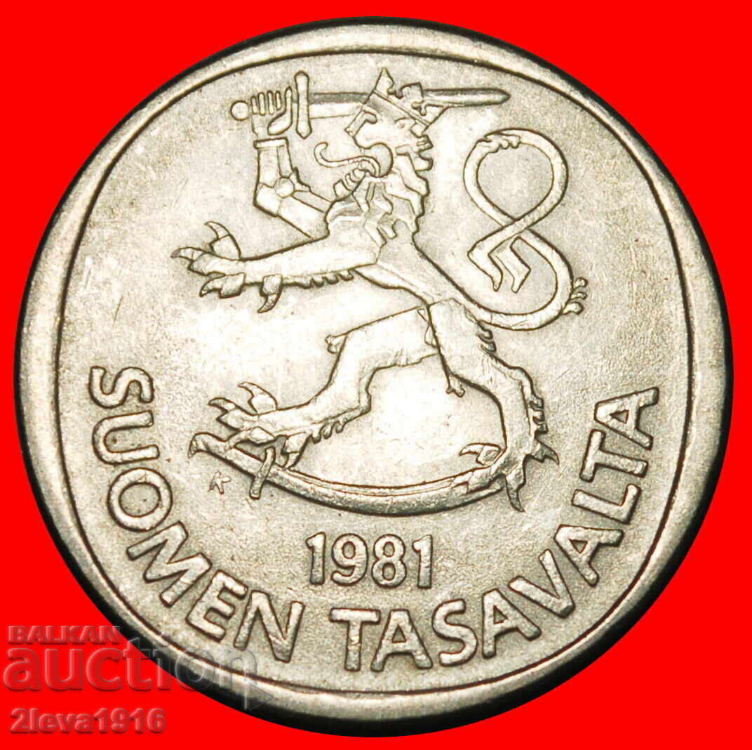 Ⰺ LEU (1964-1993): FINLANDA ★ 1 MARCĂ 1981K NU ESTE ARGINT! A r1! cu preț 0.99 €
