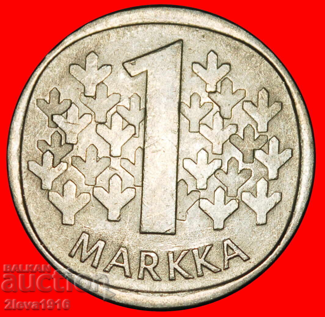 Ⰺ LEU (1964-1993): FINLANDA ★ 1 MARCĂ 1981K NU ESTE ARGINT! A r1!