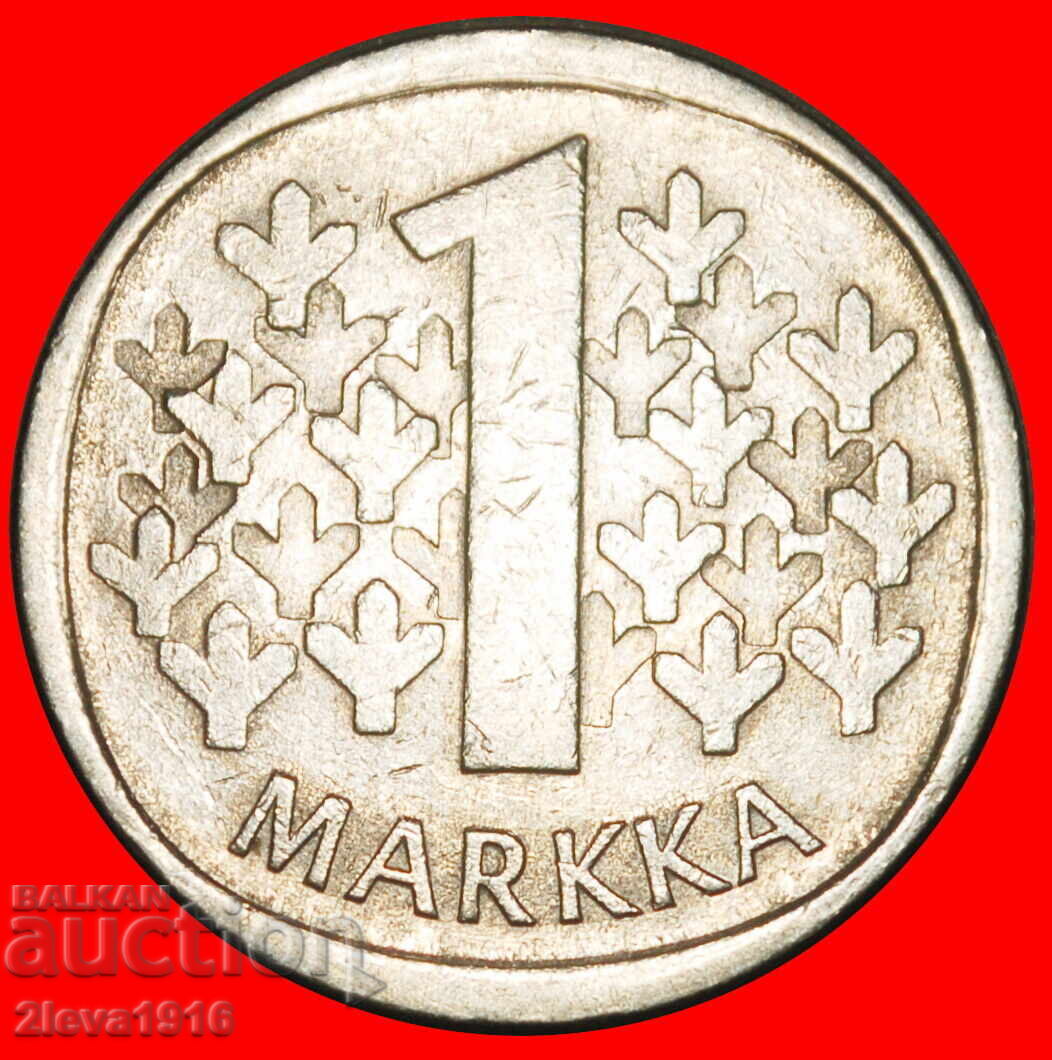 Ⰺ LEU (1964-1993): FINLANDA ★ 1 MARCĂ 1985N NU ESTE ARGINT! A r1!