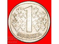 Ⰺ LEU (1964-1993): FINLANDA ★ 1 MARCĂ 1985N NU ESTE ARGINT! A r1!