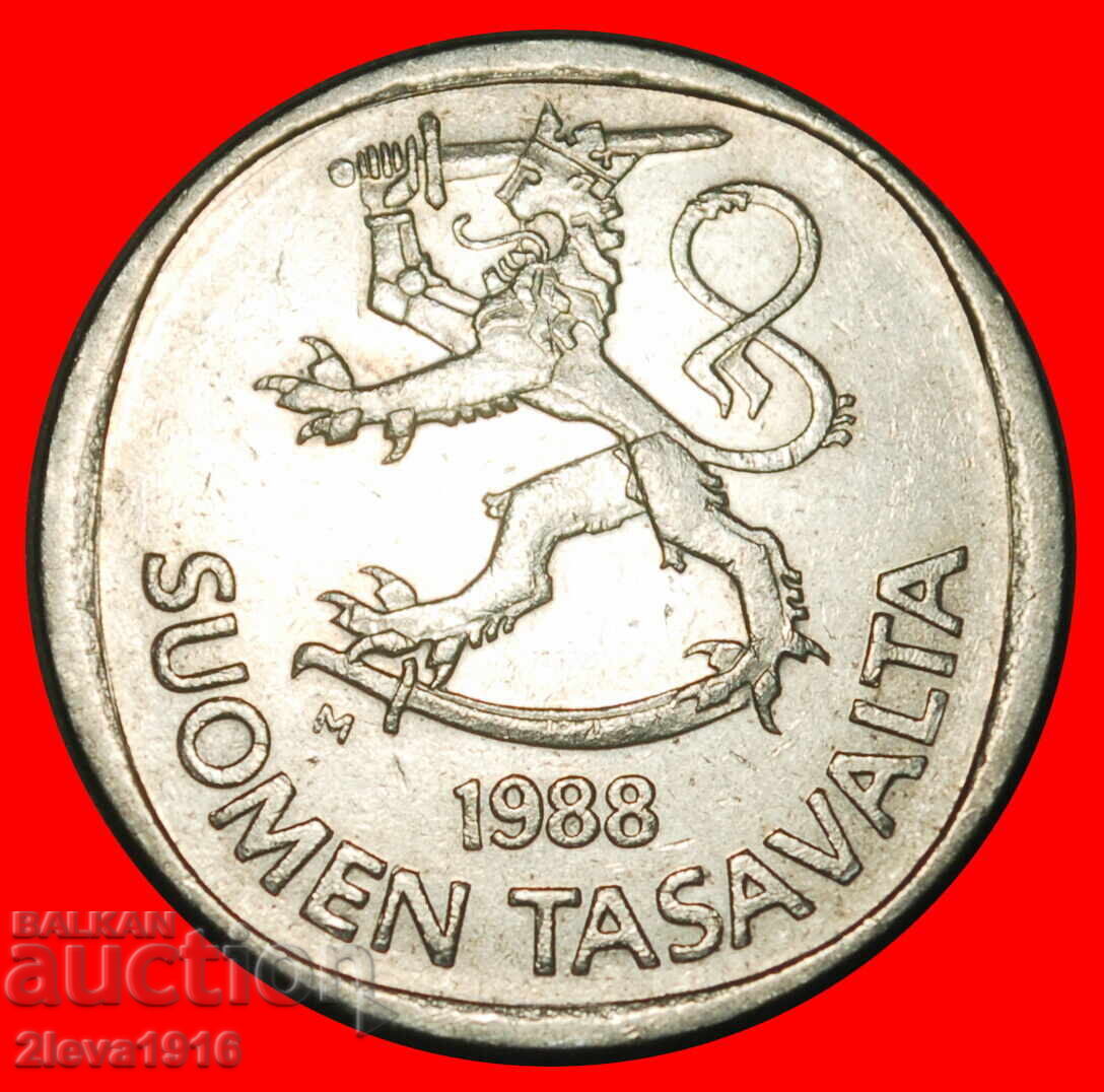 Ⰺ LEU (1964-1993): FINLANDA ★ 1 MARCĂ 1988M NU ESTE ARGINT! A r1! cu preț 1.24 €