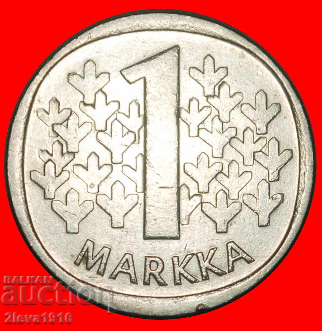 Ⰺ LEU (1964-1993): FINLANDA ★ 1 MARCĂ 1988M NU ESTE ARGINT! A r1!