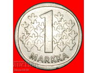 Ⰺ LEU (1964-1993): FINLANDA ★ 1 MARCĂ 1988M NU ESTE ARGINT! A r1!