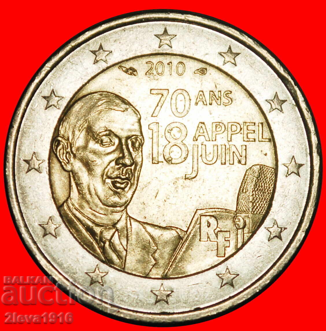 BRITAIN: FRANCE ★ 2 EUROS 1940-2010 NON-PHALLIC 2007-2026!