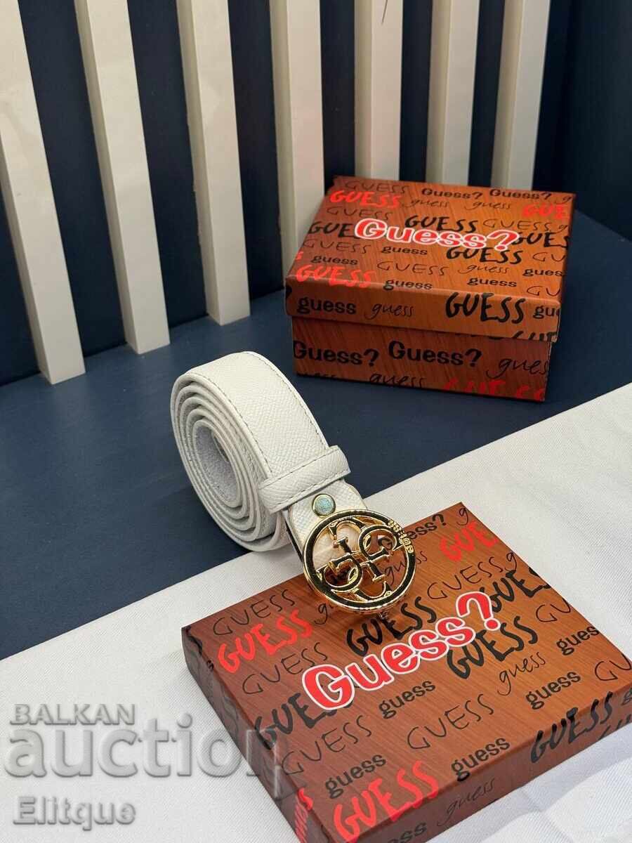 Genuine leather belts in a Guess box - 5
