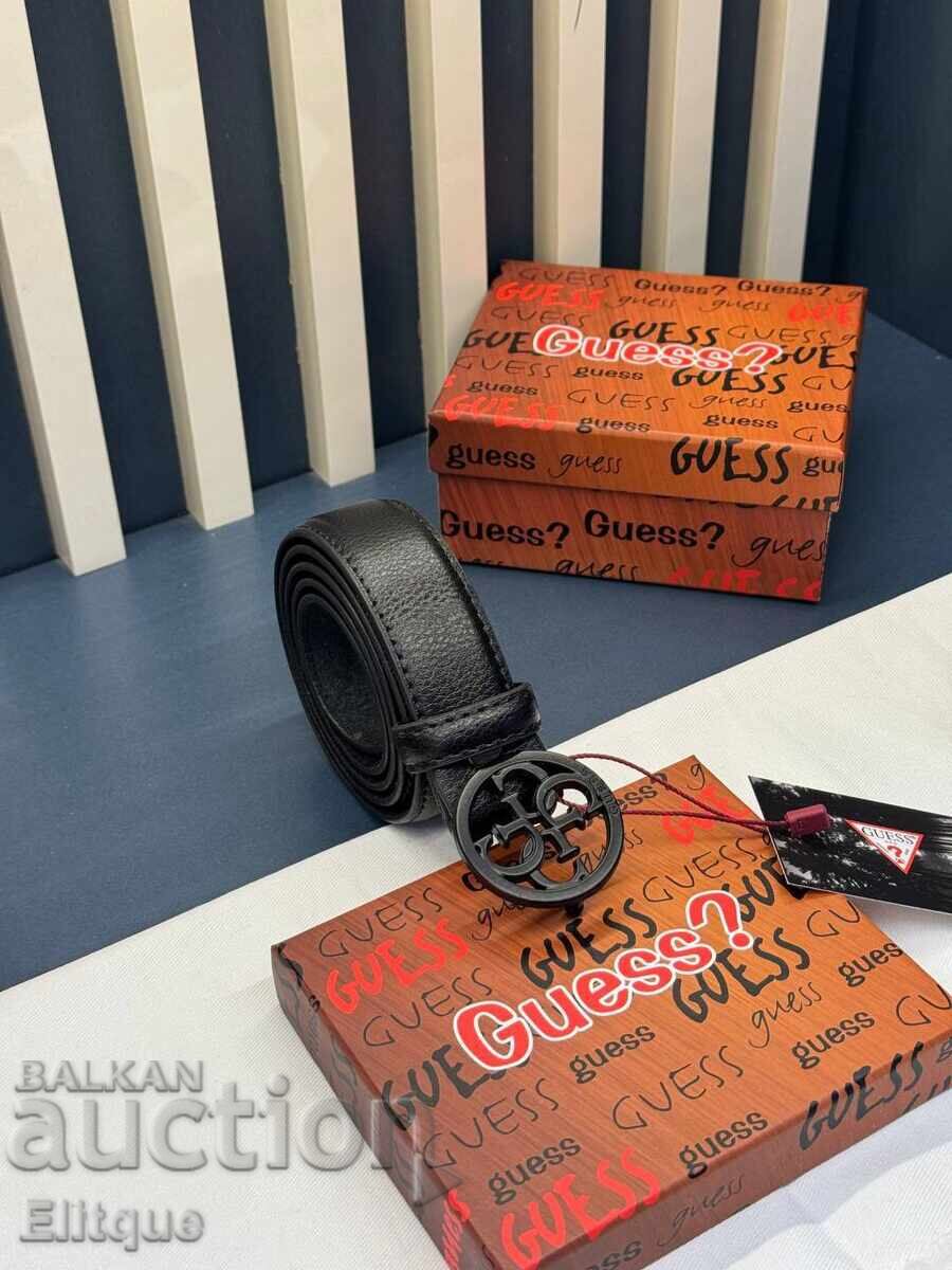 Genuine leather belts in a Guess box - 6