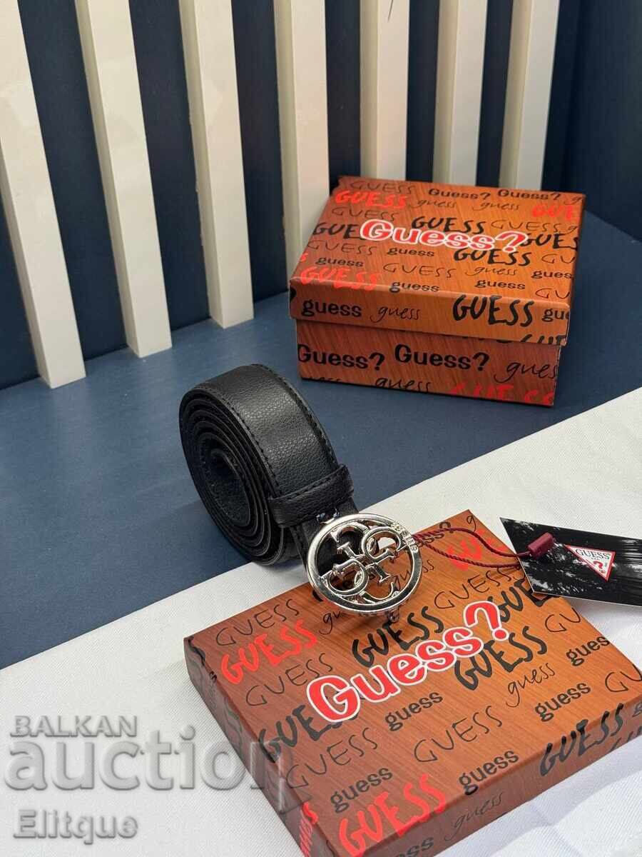 Genuine leather belts in a Guess box - 7