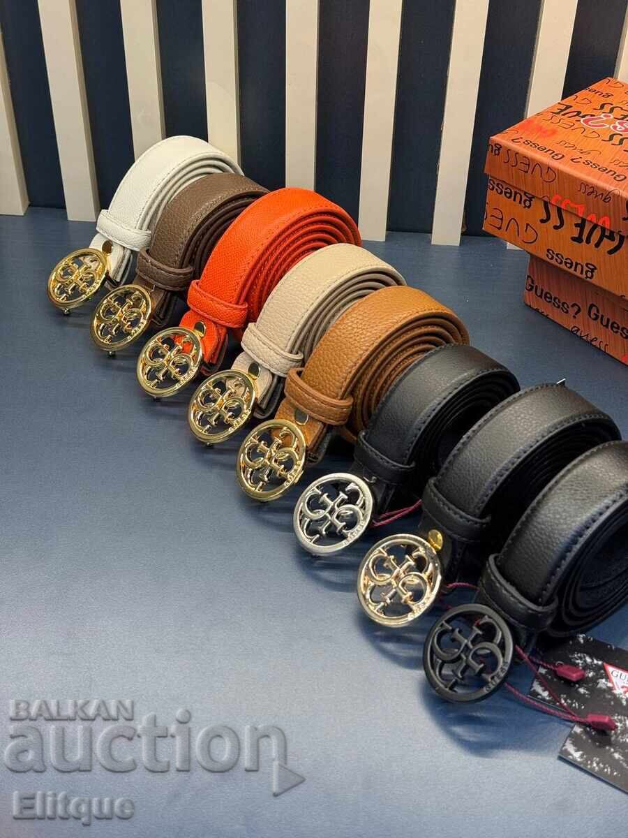 Genuine leather belts in a Guess box