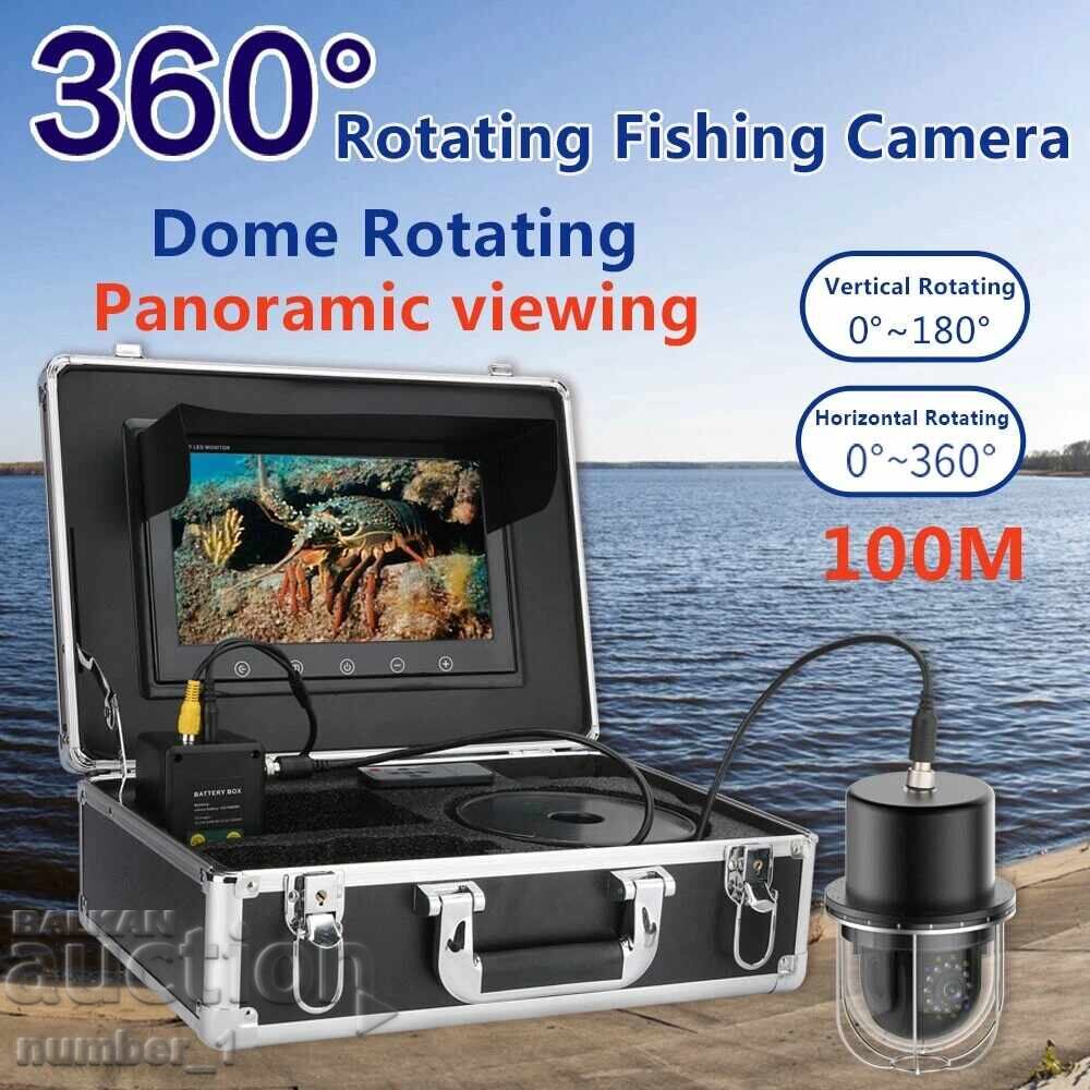 10.1inch TFT Подводна камера с 100м кабел и 20 LEDs светлини 10.1inch TFT Подводна камера с 100м кабел и 20 LEDs светлини
